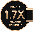 Fino a 1 ricarica 7x Icona iPhone 7