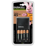 Caricabatterie avanzato ad alta velocità Duracell con due slot AA 1300 mAh e due slot AAA 750 mAh