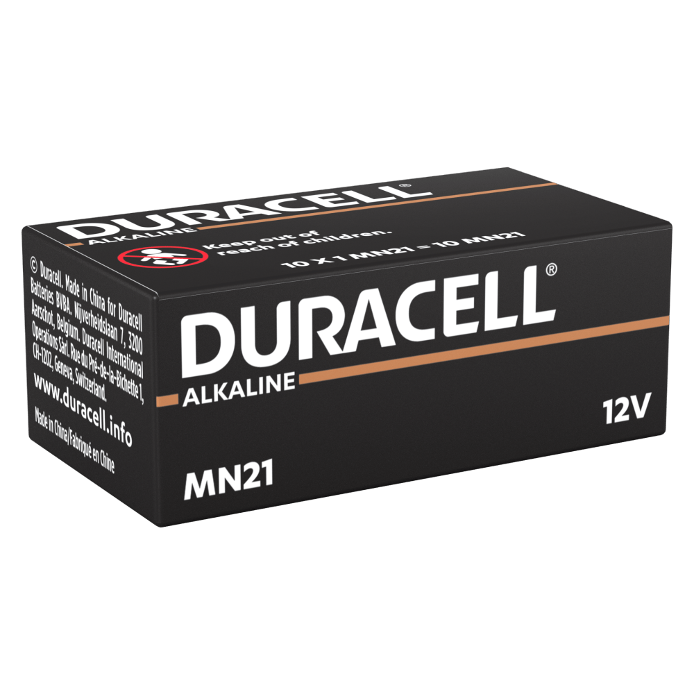 Batterie Duracell speciali alcaline MN21 taglia 12V in confezione da 10 pezzi