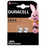 Batteria a bottone alcalina speciale LR44 Duracell da 1,5 V confezione da 2 pezzi