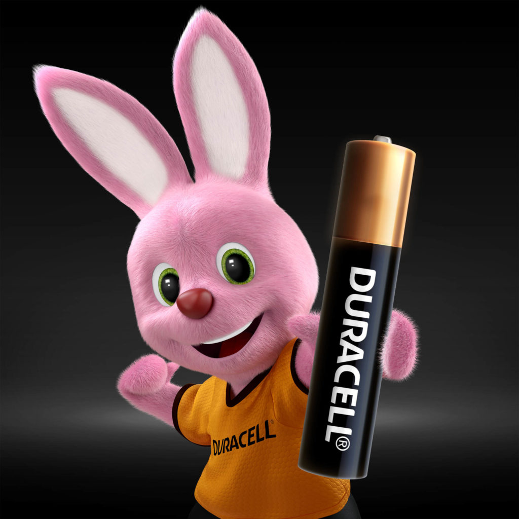 Duracell Bunny presenta una batteria alcalina AAAA speciale da 1,5 V