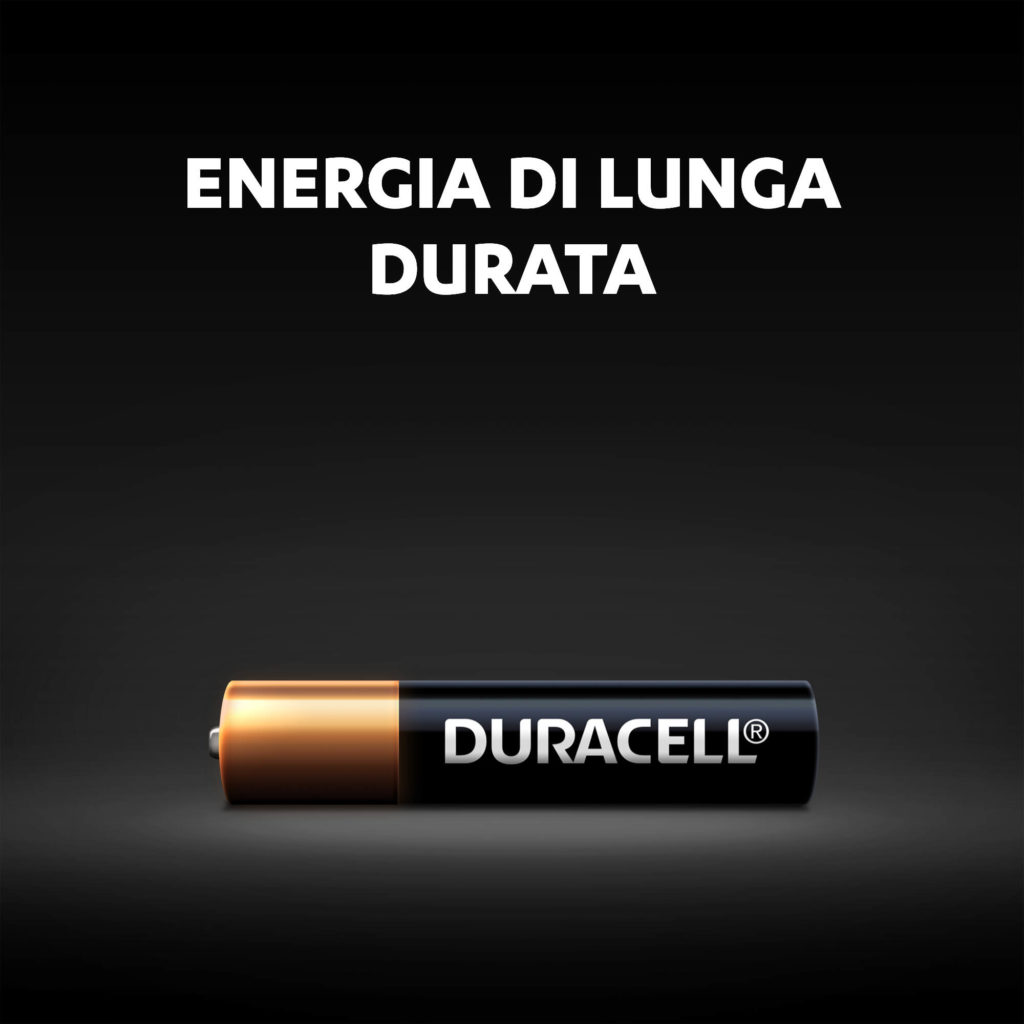 La batteria alcalina speciale AAAA Duracell viene fornita con un'illustrazione di potenza garantita a lunga durata